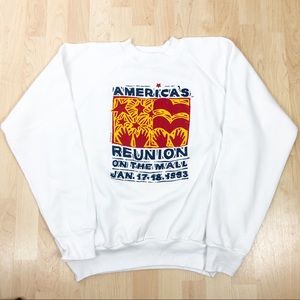 Clinton Gore 1993 Inauguration Sweatshirt Wh XL